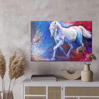 Ljuddämpande tavla - Horse on an abstract