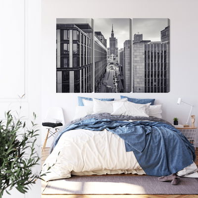 Ljuddämpande tavla - Black and white panorama