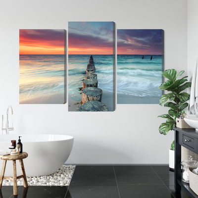 Ljuddämpande tavla - Beautiful sunset over