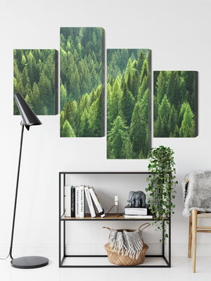 Ljuddämpande tavla - The green of the forest