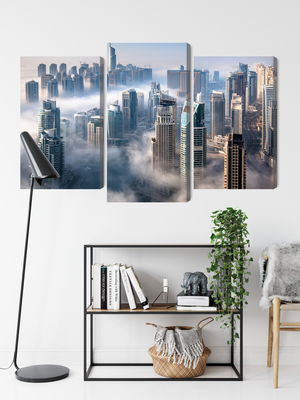 Ljuddämpande tavla - Dubai city panorama
