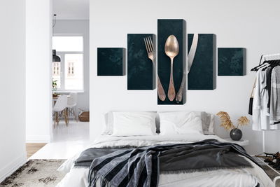 Ljuddämpande tavla - Old cutlery