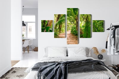 Ljuddämpande tavla - Path in a tropical 3d forest