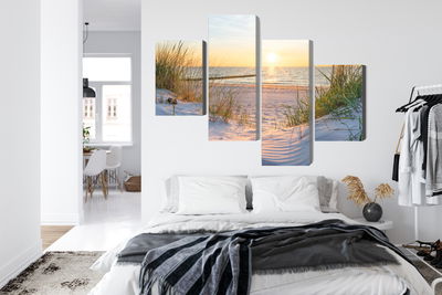 Ljuddämpande tavla - Sunset on the baltic sea 3d