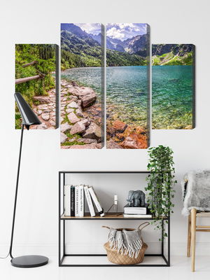 Ljuddämpande tavla - 3d view of the lake