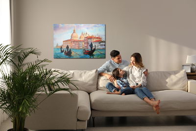 Ljuddämpande tavla - Venice as painted