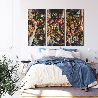 Ljuddämpande tavla - The table was set abundantly