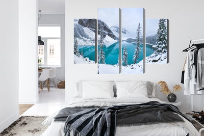 Ljuddämpande tavla - Moraine Lake in winter