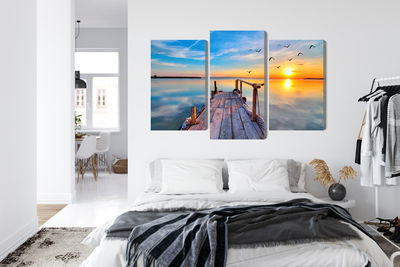 Ljuddämpande tavla - West by the lake