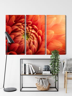 Ljuddämpande tavla - Orange chrysanthemum