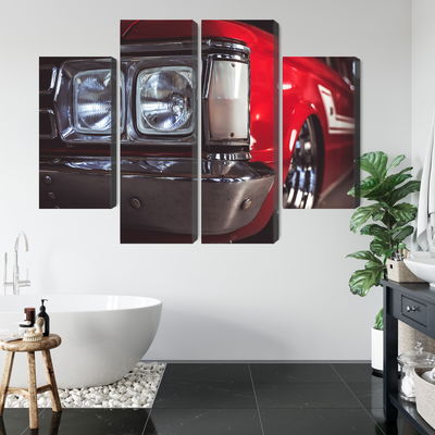 Ljuddämpande tavla - Headlight on an old car