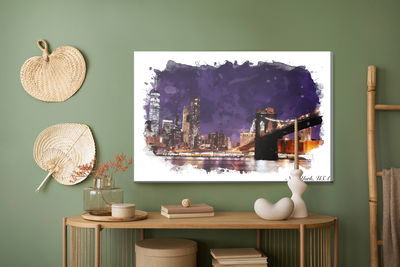 Ljuddämpande tavla - The brooklyn bridge