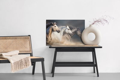 Ljuddämpande tavla - Three horses at a gallop