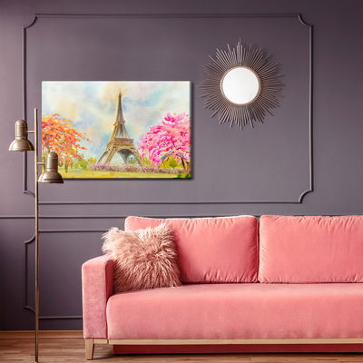 Ljuddämpande tavla - The eiffel tower between