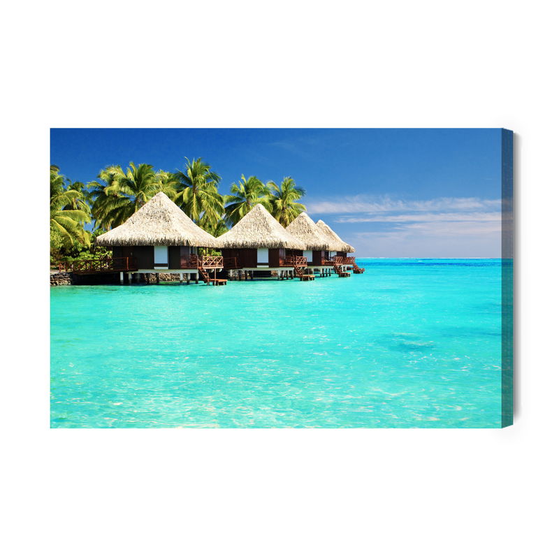 Ljuddämpande tavla - Cottages on the seashore