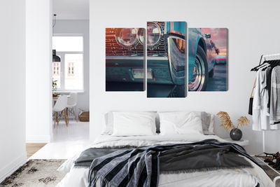 Ljuddämpande tavla - Retro style cars