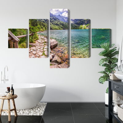 Ljuddämpande tavla - 3d view of the lake