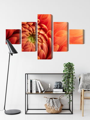 Ljuddämpande tavla - Orange chrysanthemum