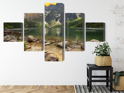 Ljuddämpande tavla - Morskie oko in tatra