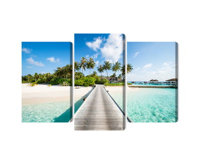 Ljuddämpande tavla - View of the tropical island