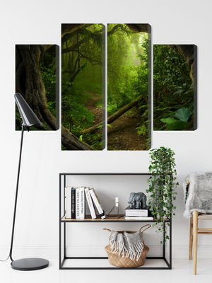 Ljuddämpande tavla - Path in a tropical forest