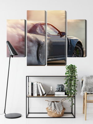 Ljuddämpande tavla - Sports car in a cloud