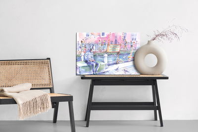 Ljuddämpande tavla - Painted venice