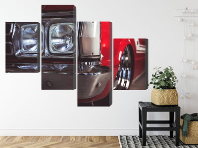 Ljuddämpande tavla - Headlight on an old car