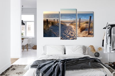 Ljuddämpande tavla - North sea beach 3d