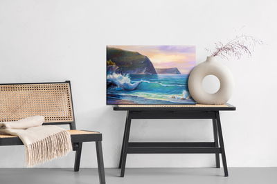 Ljuddämpande tavla - The sea in the morning