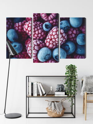 Ljuddämpande tavla - Frozen blueberries