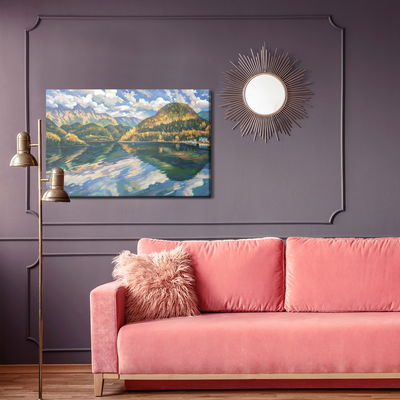 Ljuddämpande tavla - Artistic mountain landscape