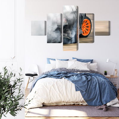 Ljuddämpande tavla - Drifting car in a puff