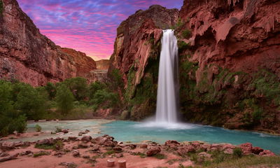 Ljuddämpande tavla - Havasupai waterfalls