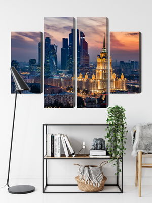 Ljuddämpande tavla - Aerial view of the moscow