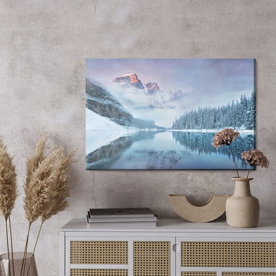 Ljuddämpande tavla - 3d winter mountain landscape