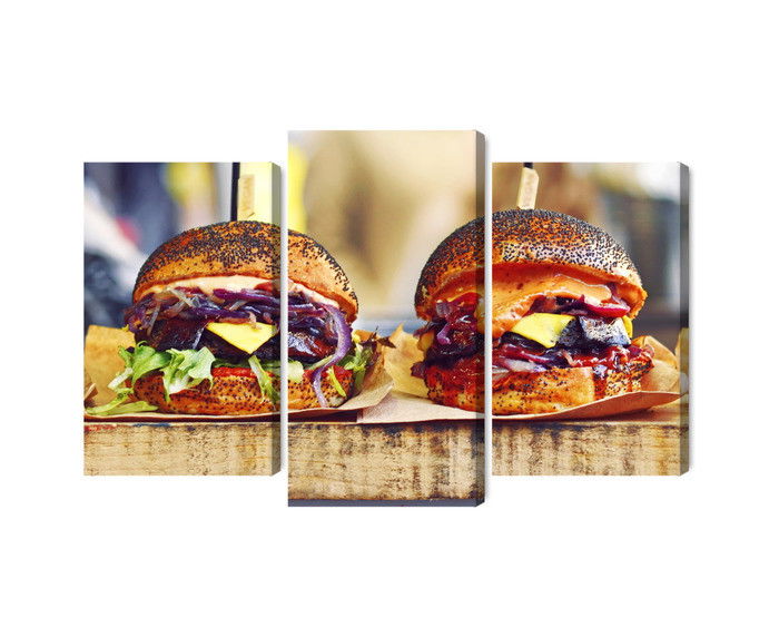 Ljuddämpande tavla - Vegan burgers