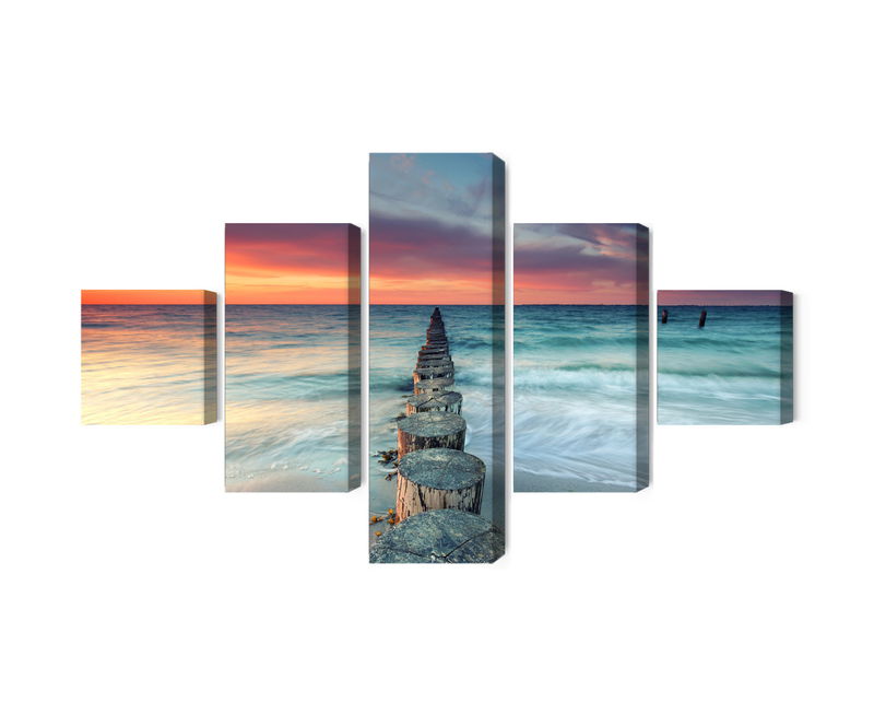 Ljuddämpande tavla - Beautiful sunset over