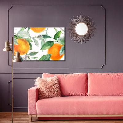 Ljuddämpande tavla - Oranges on the branches