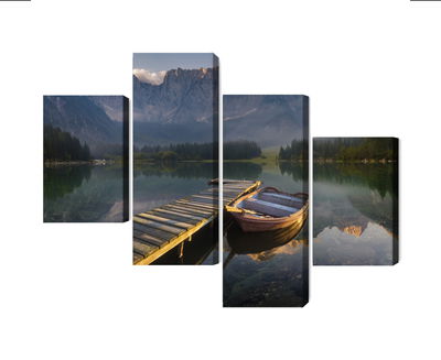 Ljuddämpande tavla - Wooden bridge over