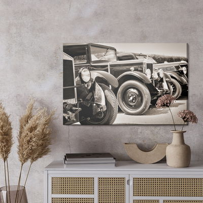 Ljuddämpande tavla - Antique vintage cars