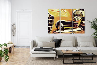 Ljuddämpande tavla - The front of a vintage car