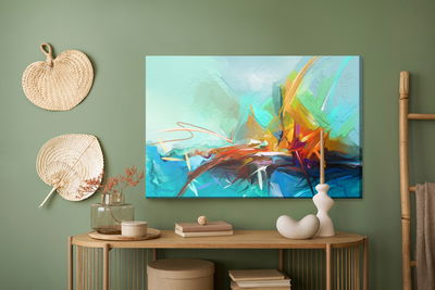 Ljuddämpande tavla - Abstract sailboat