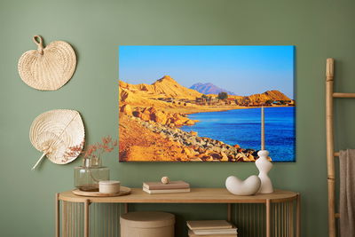 Ljuddämpande tavla - Sea and rocky coast