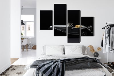 Ljuddämpande tavla - Historic car on dark tees