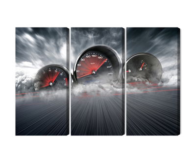 Ljuddämpande tavla - High speed car counters