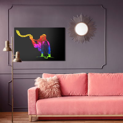 Ljuddämpande tavla - Jew blowing a horn