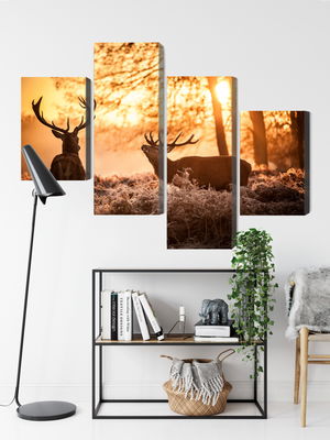 Ljuddämpande tavla - Two deer in the forest