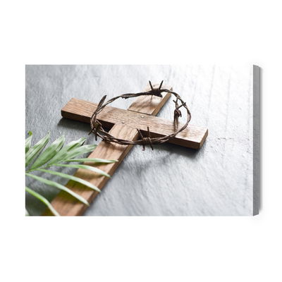 Ljuddämpande tavla - Easter wooden cross