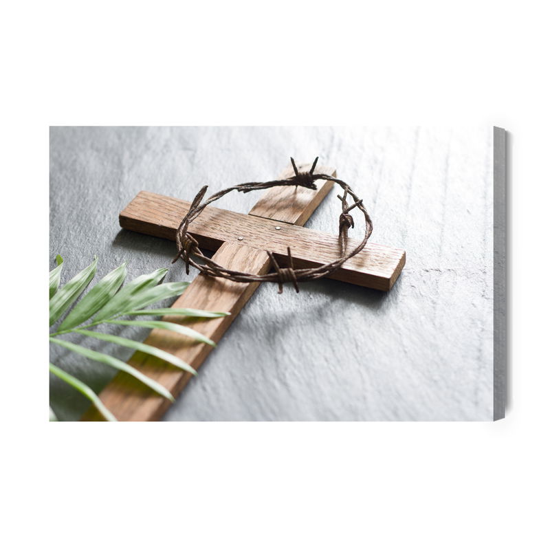 Ljuddämpande tavla - Easter wooden cross